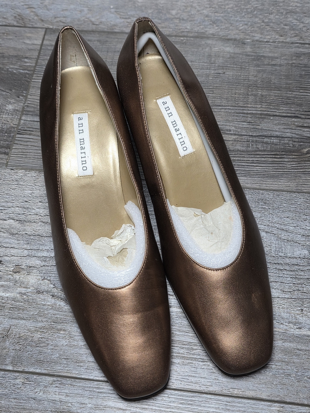 Ann Marino Women's Vintage 90's Soft Square Toe Mid-heel Pumps Sz 10M *NWOB